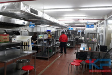 Lắp đặt bếp một chiều trường tiểu học tại Hà Nam