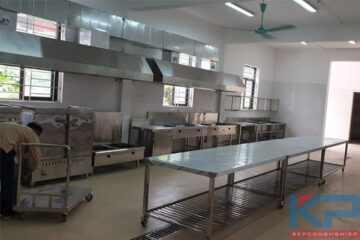 Thi công bếp ăn công nghiệp cho nhà khách tại Điện Biên
